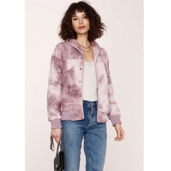 Heartloom Nyx Jacket Size Small Medium Lilac Sherpa Wool Blend NWT - Picture 4 of 17